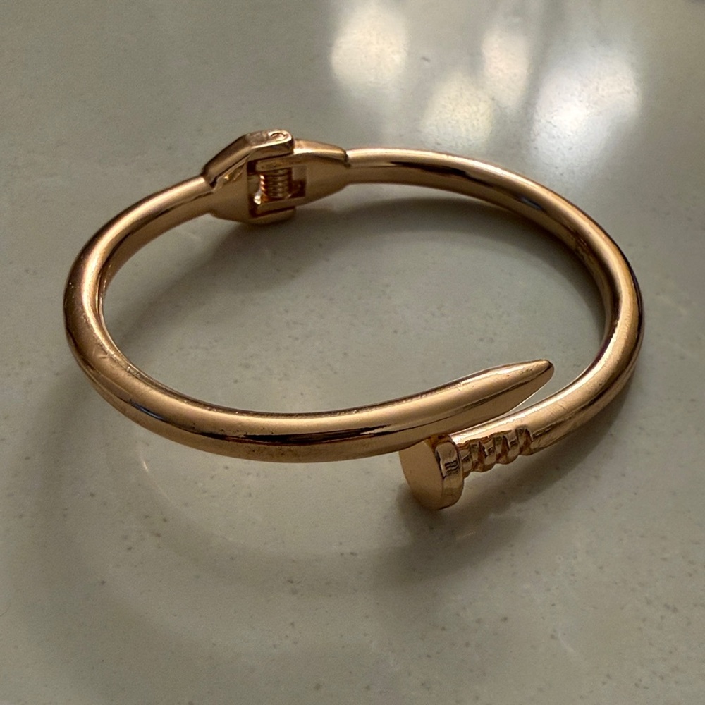 Gold Nail Design Bracelet